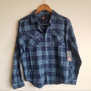 COPY - Quicksilver Fatherfly Button Down Shirt Blue L